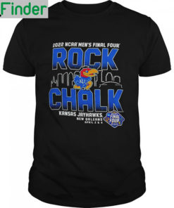 Champion Kansas Jayhawks Black 2022 Final Four Rock Chalk shirt