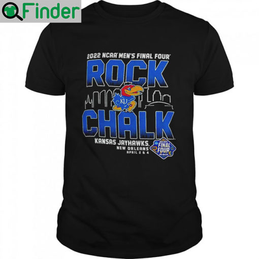 Champion Kansas Jayhawks Black 2022 Final Four Rock Chalk shirt