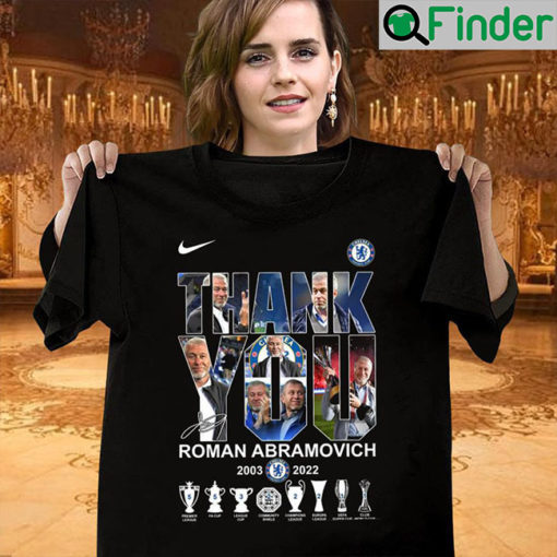 Chelsea FC Thank You Roman Abramovich 2003 2022 Signature Shirts