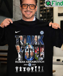 Chelsea FC Thank You Roman Abramovich 2003 2022 Signature TShirt