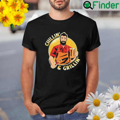 Chillin and grillin bbq memorial day grilling meat smoking shirt