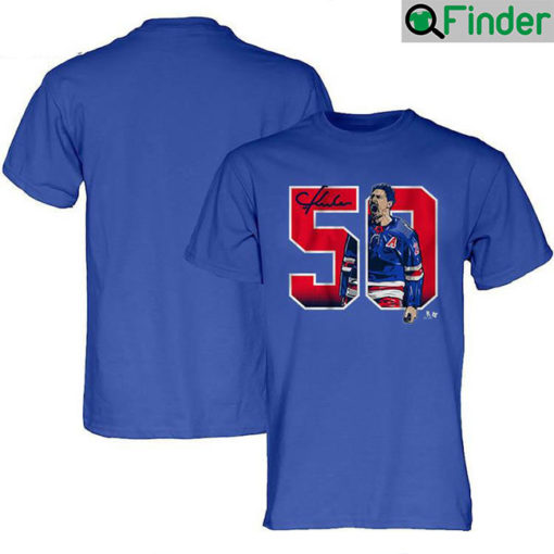 Chris Kreider 50 Goals New York Hockey NHLPA T Shirt