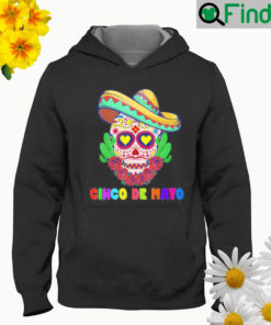 Cinco de mayo mexican cross sunglasses skull mustache fiesta Hoodie