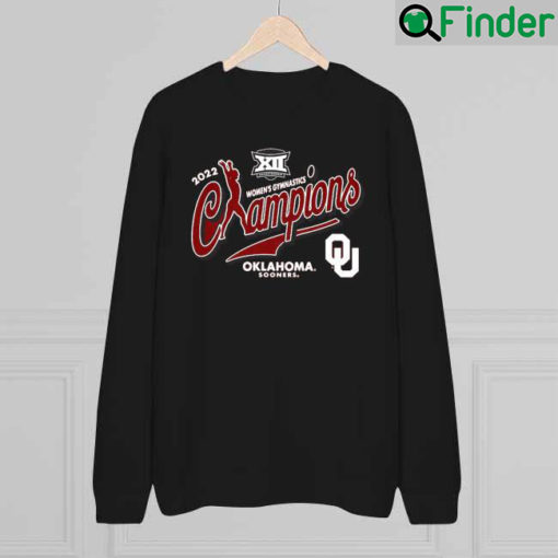 Crimson Oklahoma Sooners 2022 Big 12 Womens Gymnastics Conference Champions Event Sweatshirt