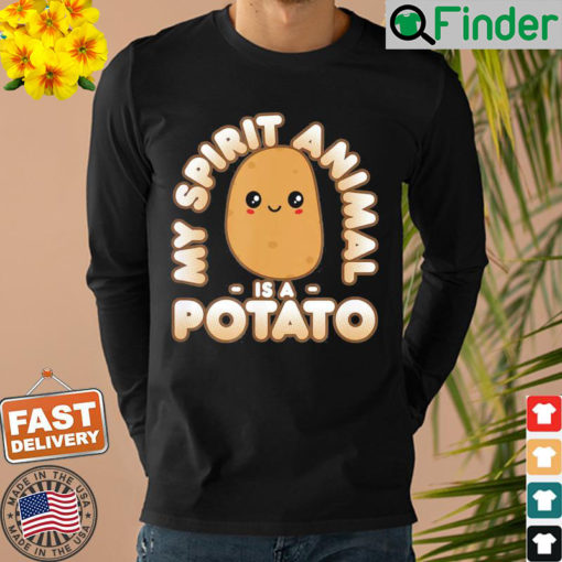 Cute Kawaii My Spirit Animal Is A Potato Sweatshirt