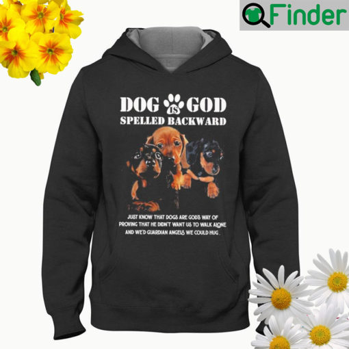 Dachshund dog spelled backward Hoodie