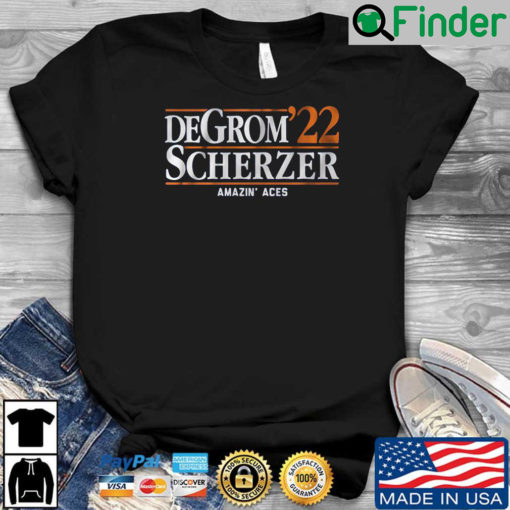 Degrom 22 scherzer amazin aces shirt