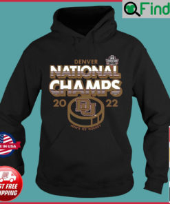 Denver National Champs 2022 Mens Ice Hockey Hoodie