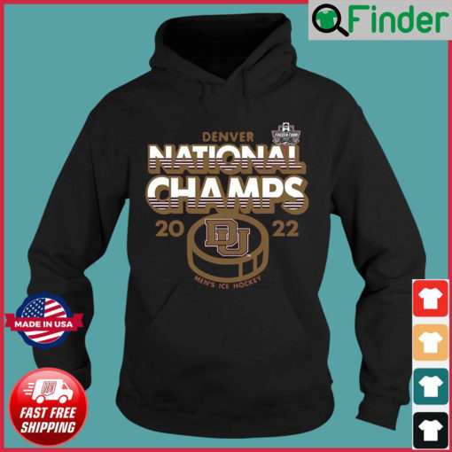 Denver National Champs 2022 Mens Ice Hockey Hoodie