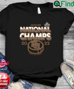 Denver National Champs 2022 Mens Ice Hockey Shirt