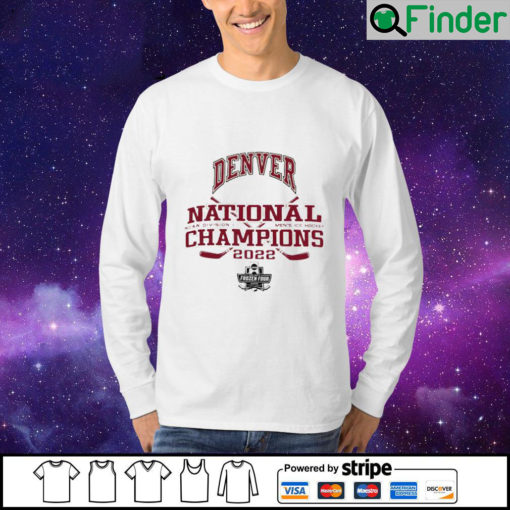 Denver Pioneers Champion 2022 NCAA Mens Ice Hockey National Champions Locker Room Sweatshirt