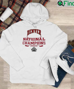 Denver Pioneers Champion 2022 NCAA Mens Ice Hockey National Champions Locker Room Unisex Hoodie