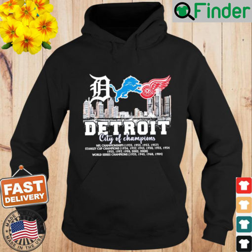 Detroit City Of Champions Hoodie 1