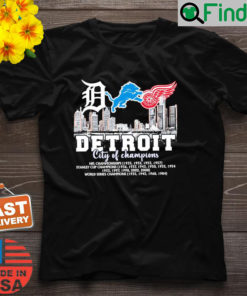 Detroit City Of Champions T Shirt 1