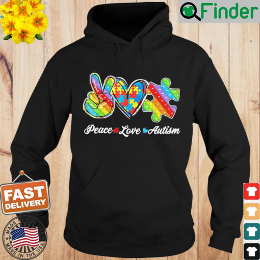 Fidget Toy Autism Puzzle Peace Love Autism Awareness Pop It Hoodie