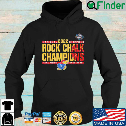 Final Four 2022 National Champions Rock Chalk Champions NCAA Mens Basketball Hoodie