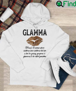 Glamma Leopard Lips Kiss Glam Ma Description Mothers Day Hoodie
