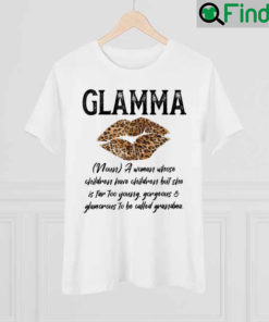 Glamma Leopard Lips Kiss Glam Ma Description Mothers Day T Shirt