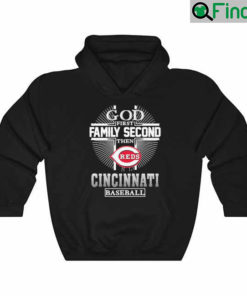 God First Family Second Then Cincinnati Basketball Cross 2022 Hoodie