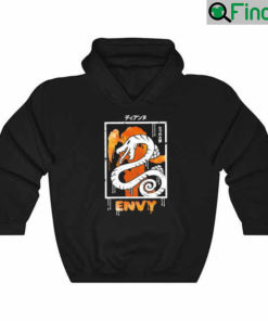 Graphic Sin Of Envy Serpent Design Hoodie