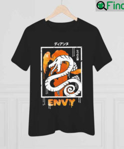 Graphic Sin Of Envy Serpent Design Shirt