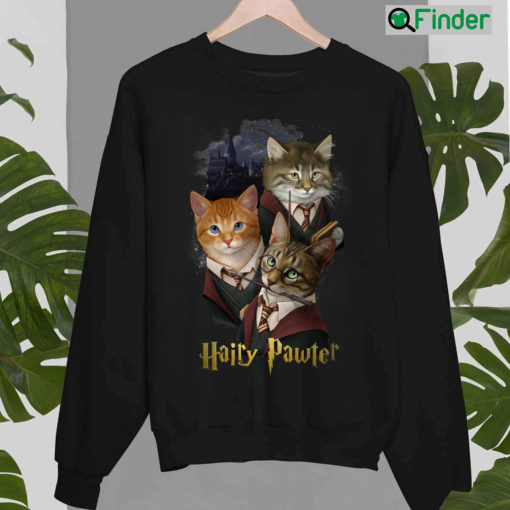 Hairy Pawter Parody Cats Harry Potter Sweatshirt