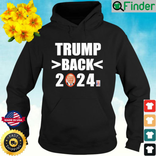 Happy Trump Back 2024 Lets Go Brandon Poopy Pants Biden Hoodie