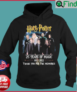 Harry Potter 25 Years Of Magic 1997 2022 Thank You For The Memories Hoodie