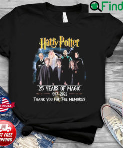 Harry Potter 25 Years Of Magic 1997 2022 Thank You For The Memories Shirt