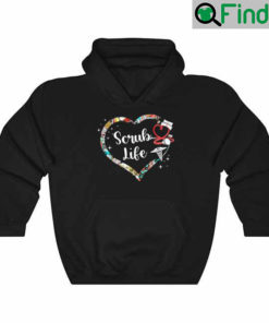 Heart Scrub Life Stethoscope Nursing Nurses Week Hoodie