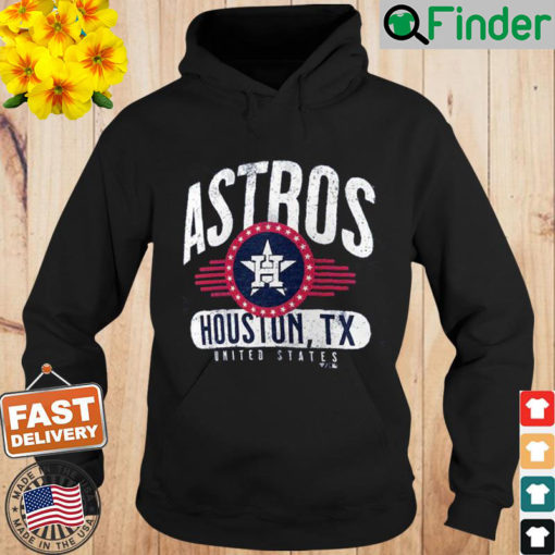 Houston Astros Fanatics Branded Heathered Navy Badge of Honor Tri Blend Hoodie