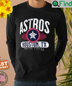 Houston Astros Fanatics Branded Heathered Navy Badge of Honor Tri Blend Sweatshirt