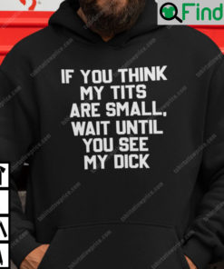 If You Think My Tits Are Small Wait Until You See My Dick Hoodie