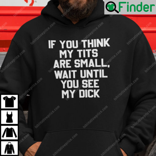 If You Think My Tits Are Small Wait Until You See My Dick Hoodie