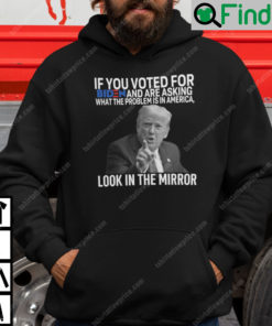 If You Voted For Biden And Are Asking What The Problem Is In America Hoodie