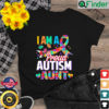 Im a Proud Autism Aunt Autism Awareness Puzzle Piece Auntie Shirt