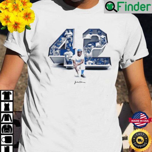 Jackie Robinson 42 Signature T Shirt