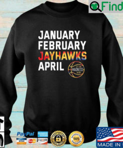 January february Jayhawks april let the Madness begin sweatshirt