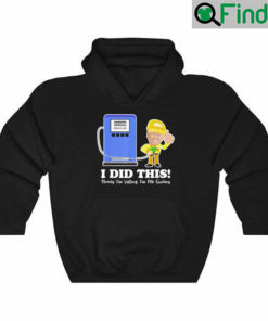 Joe Biden Gas Price I Did This Thanks For Voting Hoodie