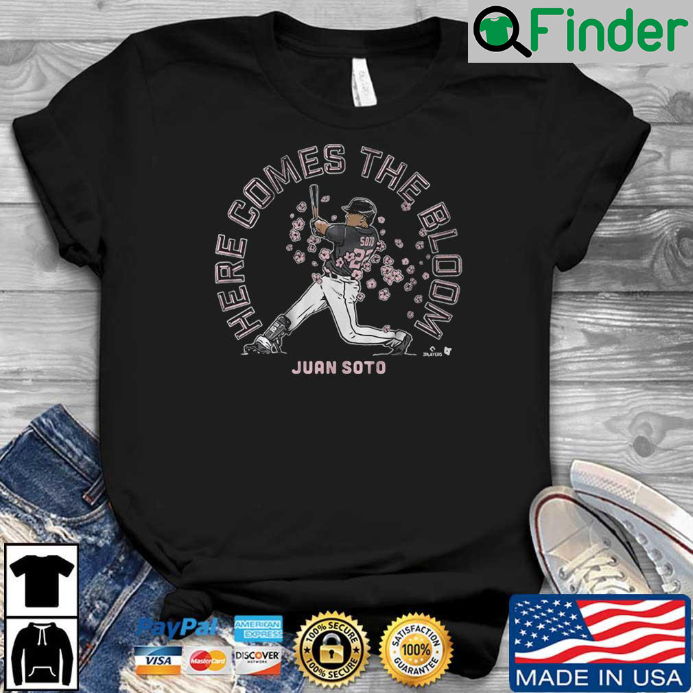 Juan Soto here comes the bloom shirt Juan Soto here comes the bloom shirt