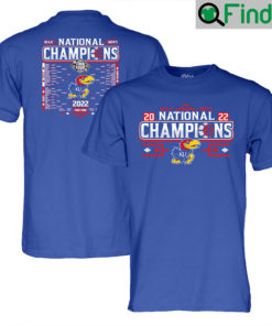 Kansas 2022 NCAA Mens National Champions Double Sided Shirt