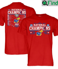 Kansas Champions 2022 NCAA National 2 Sided Shirt