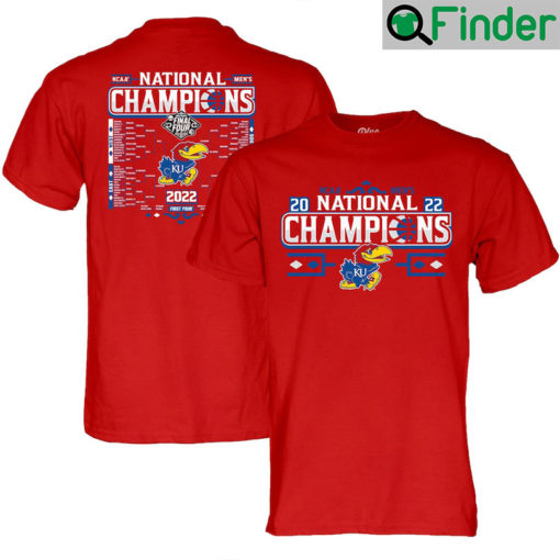 Kansas Champions 2022 NCAA National 2 Sided Shirt