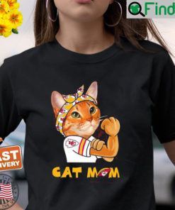 Kansas City Chiefs Football Cat Mom Strong Shirt