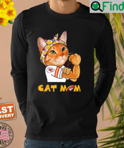 Kansas City Chiefs Football Cat Mom Strong Sweatshirt