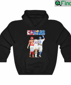 Kansas City Chiefs and Kansas Jayhawks MVP Player Mahomes Agbaji and perez signatures Hoodie