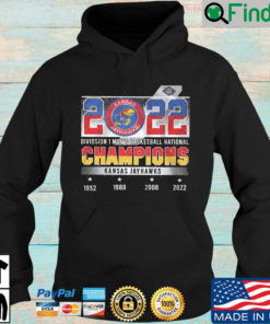 Kansas Jayhawks 2022 Division 1 Mens Basketball National Champions 1952 2022 Hoodie