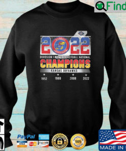 Kansas Jayhawks 2022 Division 1 Mens Basketball National Champions 1952 2022 sweatshirt