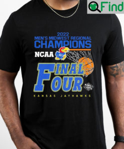 Kansas Jayhawks 2022 Mens Midwest Regional Champions Shirt