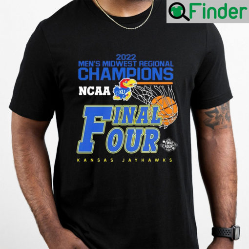 Kansas Jayhawks 2022 Mens Midwest Regional Champions Shirt